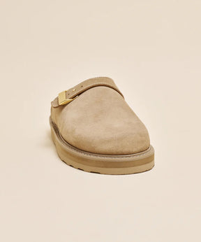 STRAP MULE BEIGE SUEDE