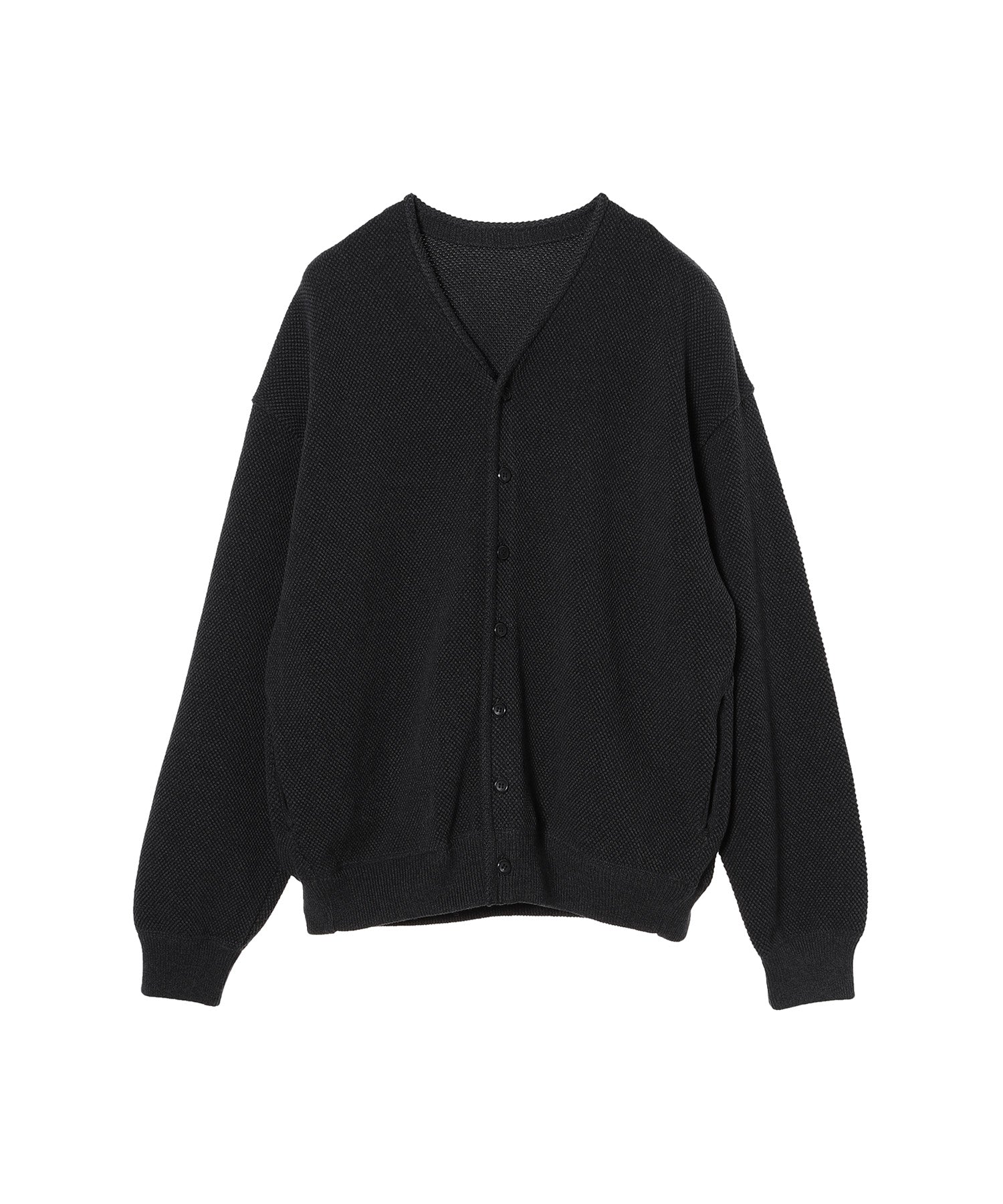 Moss Stitch V/N Cardigan - crepuscule (クレプスキュール) - tops 