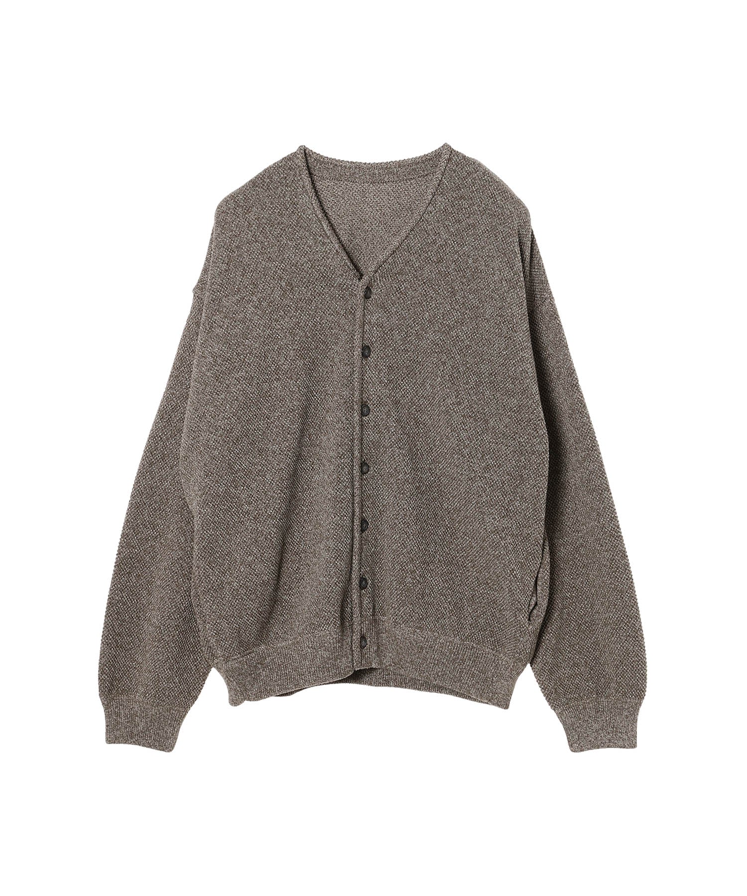 Moss Stitch V/N Cardigan - crepuscule (クレプスキュール) - tops