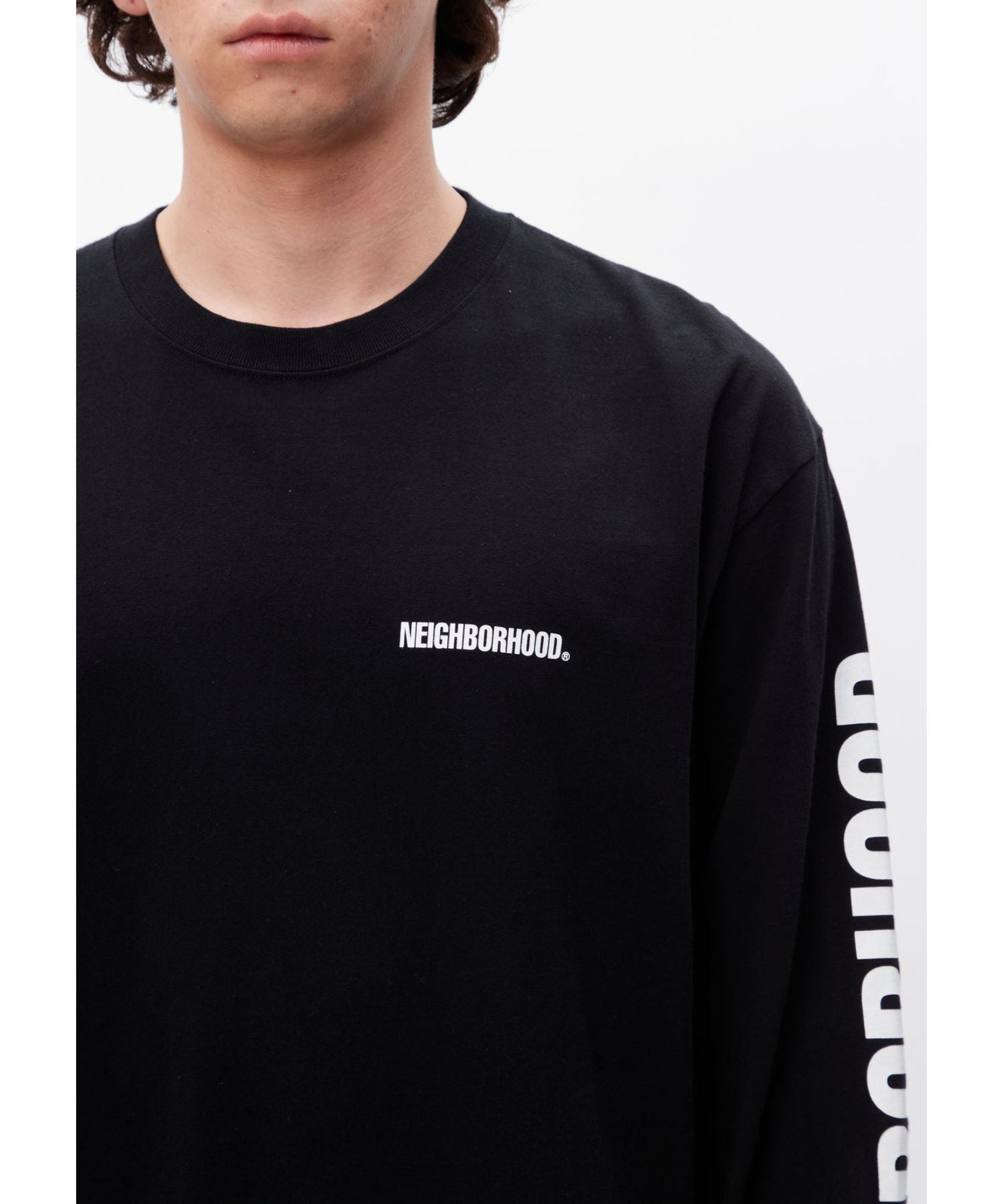 NEIGHBORHOOD NH . TEE LS-11 BLACK - Tシャツ