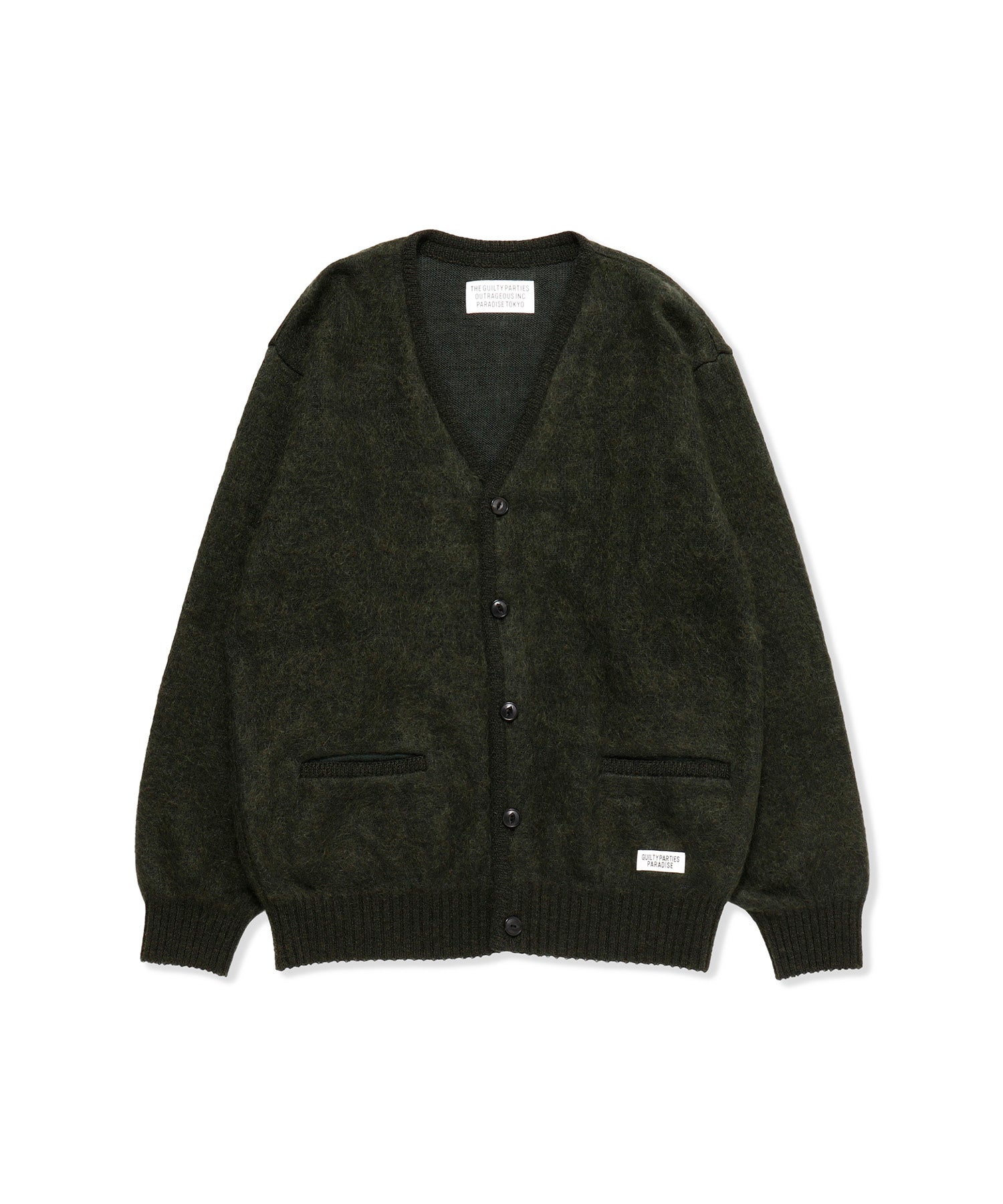 Mohair Knit Cardigan - WACKO MARIA (ワコマリア) - tops (トップス 