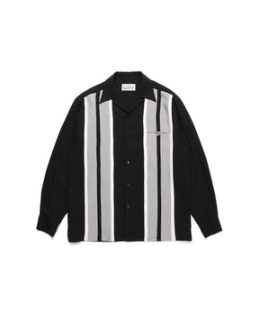 Switching Open Collar Shirt