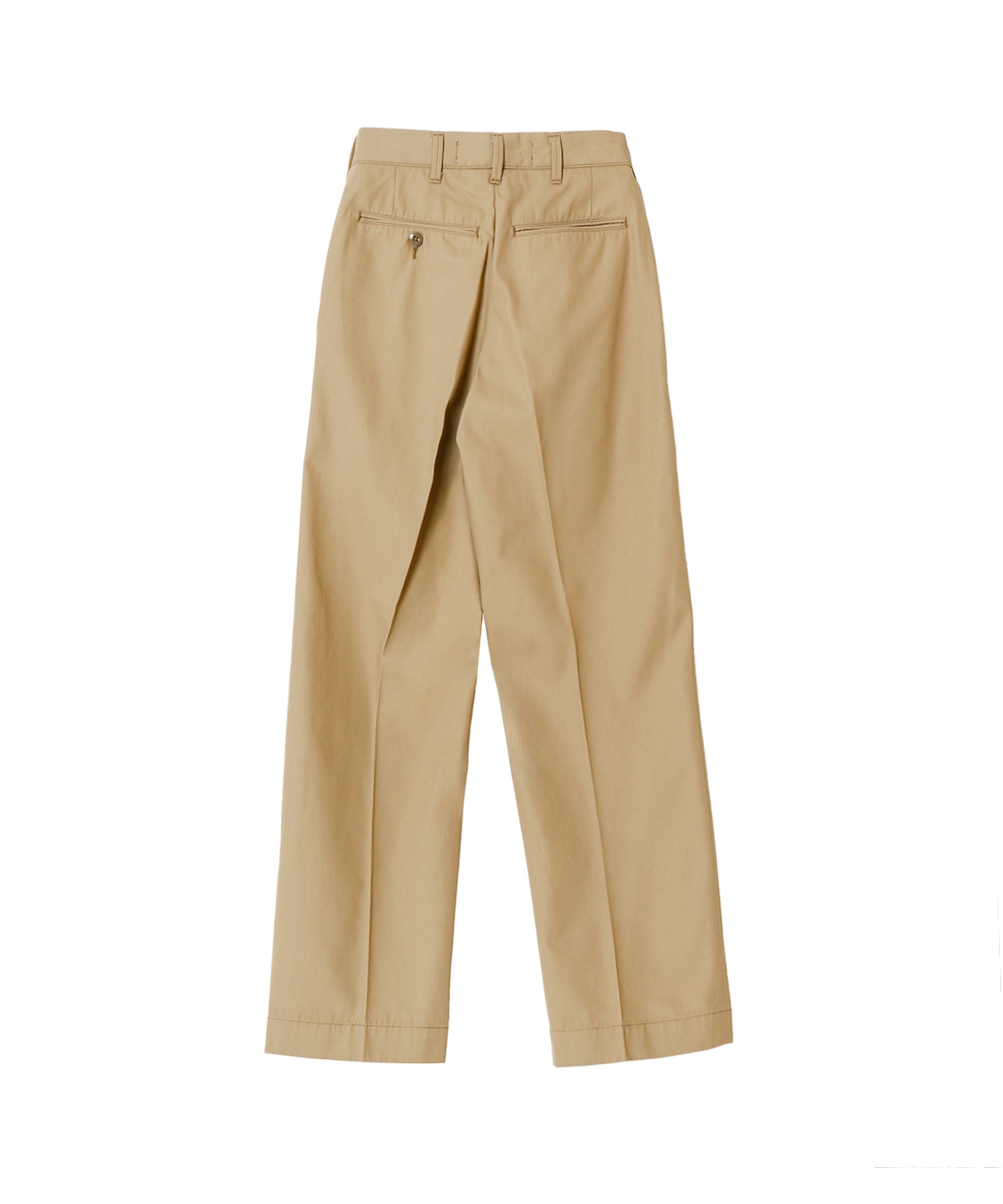 WASHED HIGH WAIST CHINO PANTS