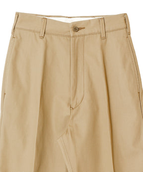 WASHED HIGH WAIST CHINO PANTS