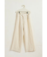 Wool Linen Wide Slacks