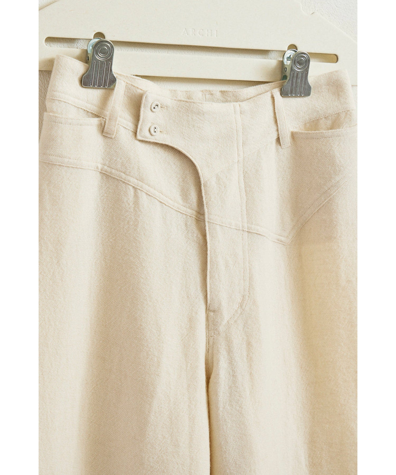 Wool Linen Wide Slacks