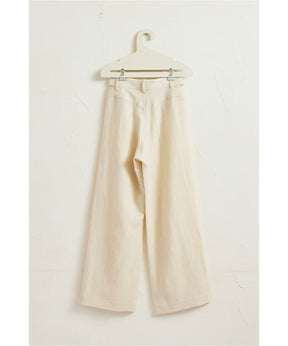 Wool Linen Wide Slacks