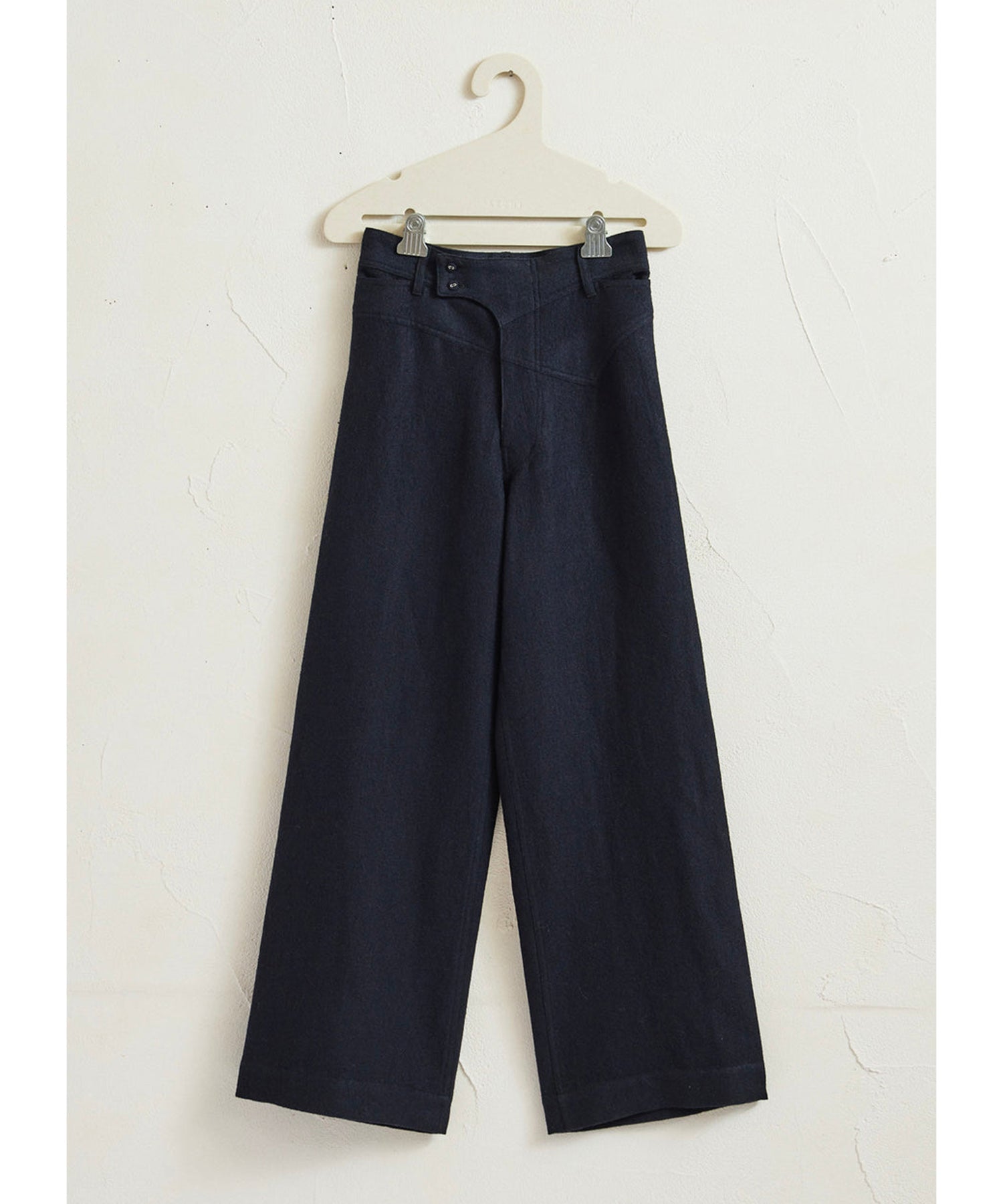 Wool Linen Wide Slacks