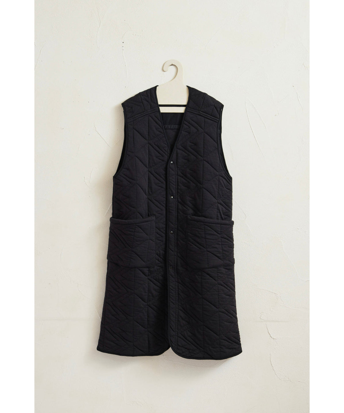 Quilt Jaquard Long Vest