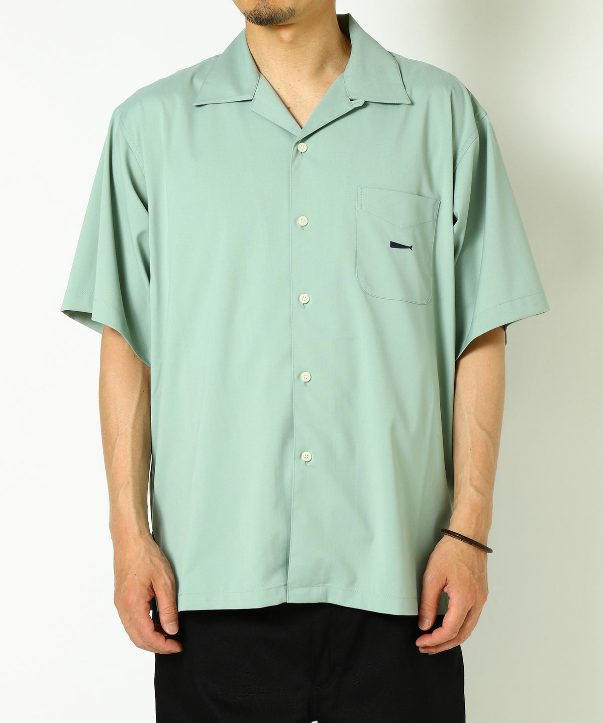 PIER OPEN COLLAR SS SHIRT