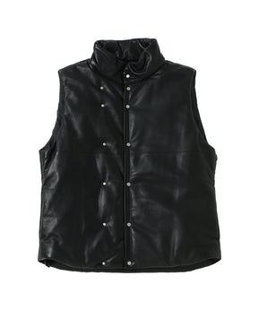 HIKER PUFF VEST SHEEP LEATHER