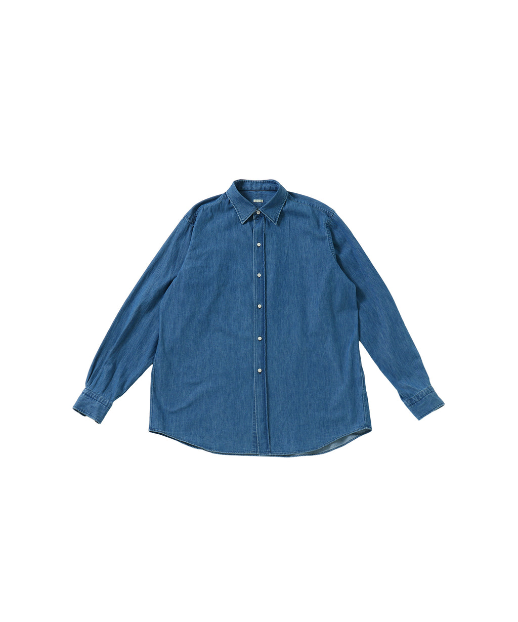 Washed Denim Shirt - A.PRESSE (アプレッセ) - tops (トップス 