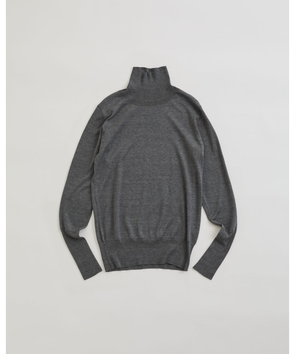 COTTON SILK HIGH NECK KNIT