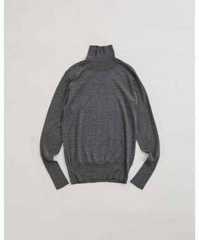 COTTON SILK HIGH NECK KNIT