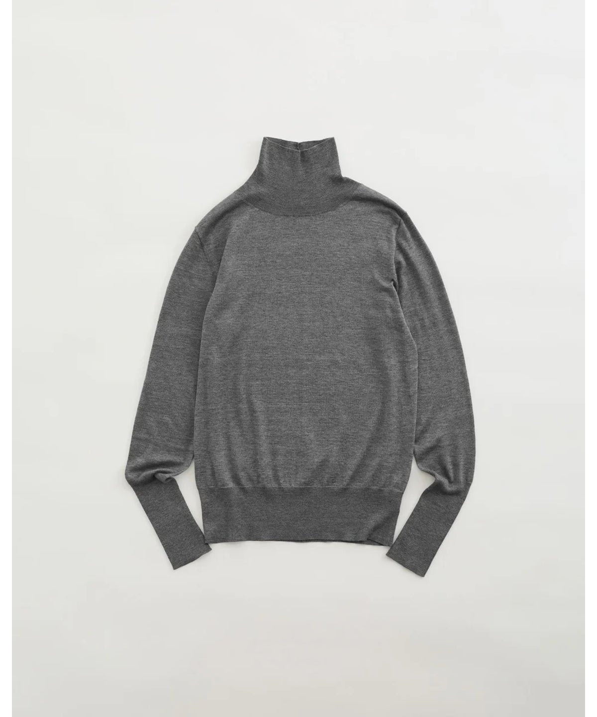 COTTON SILK HIGH NECK KNIT