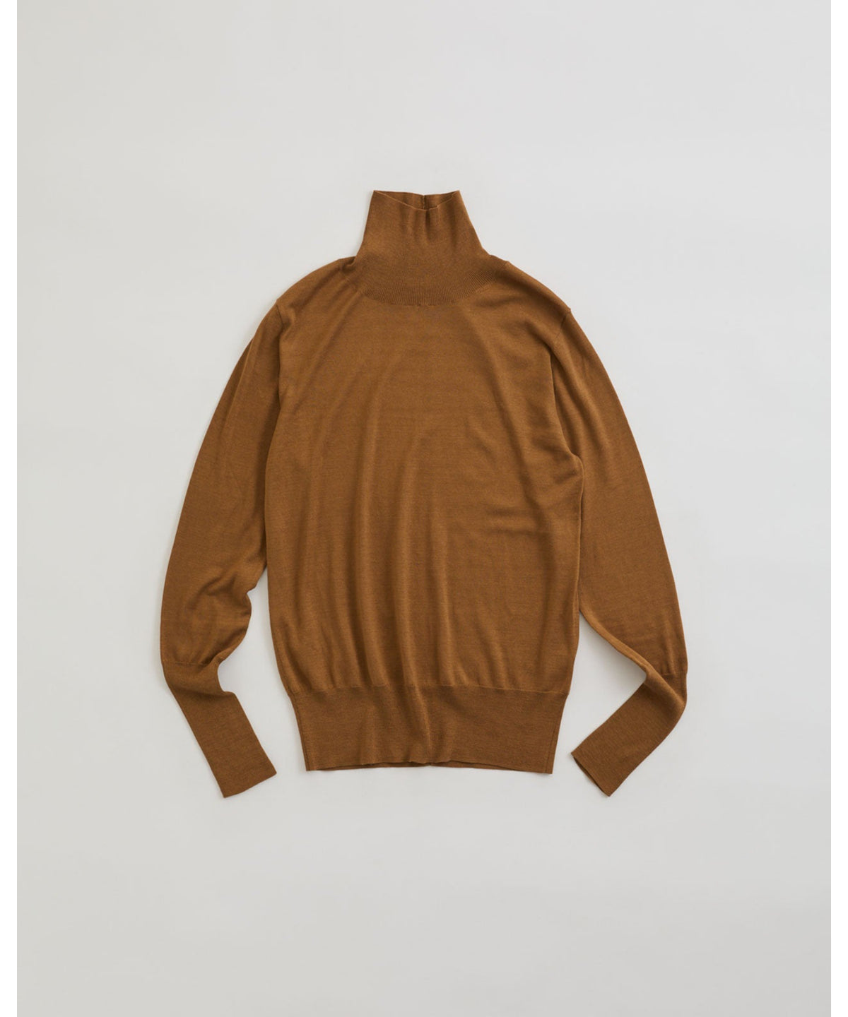 COTTON SILK HIGH NECK KNIT