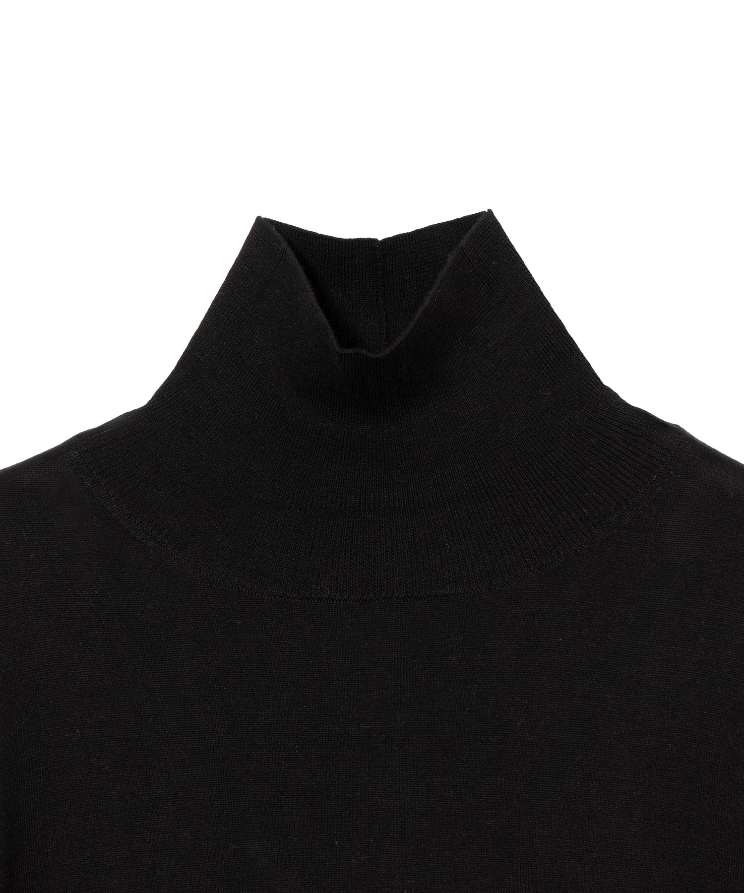 COTTON SILK HIGH NECK KNIT