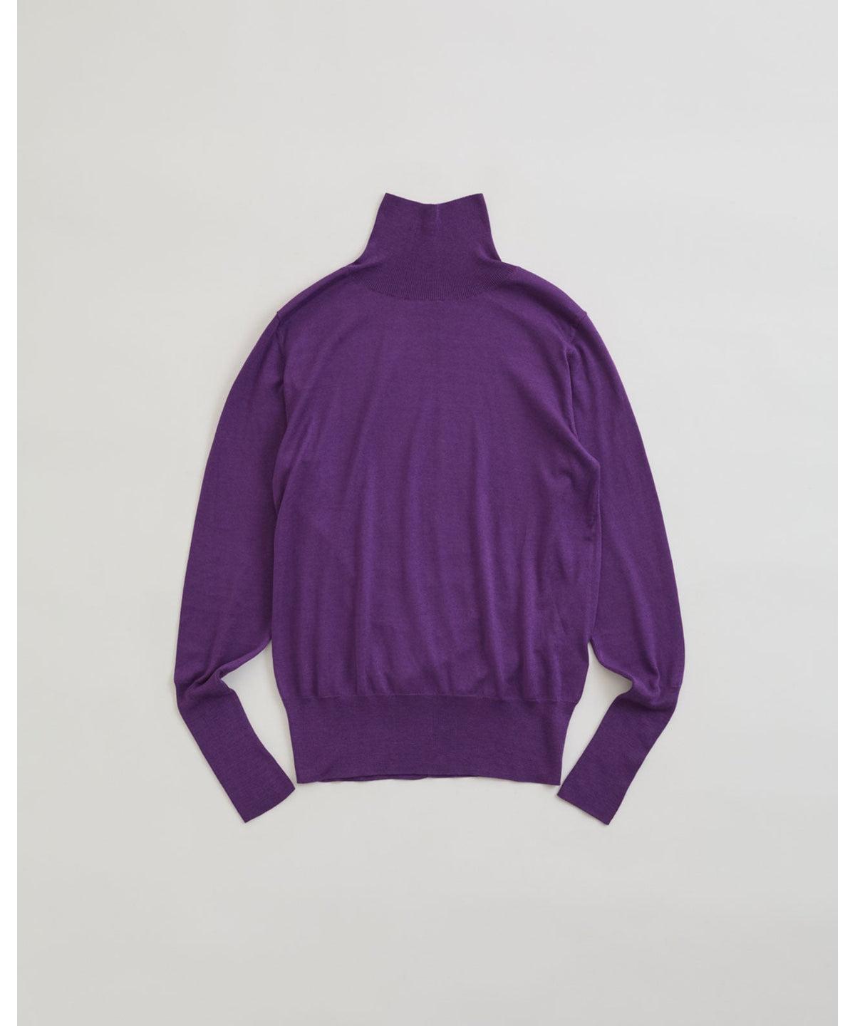 COTTON SILK HIGH NECK KNIT