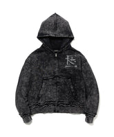 KANJI LOGO BORO ZIP HOODIE