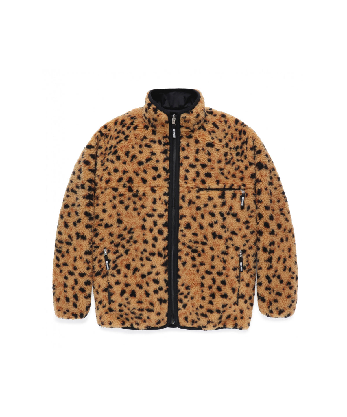 REVERSIBLE LEOPARD BOA FLEECE JACKET