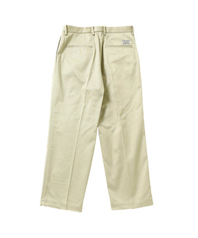 DOUBLE PLEATED CHINO TROUSERS