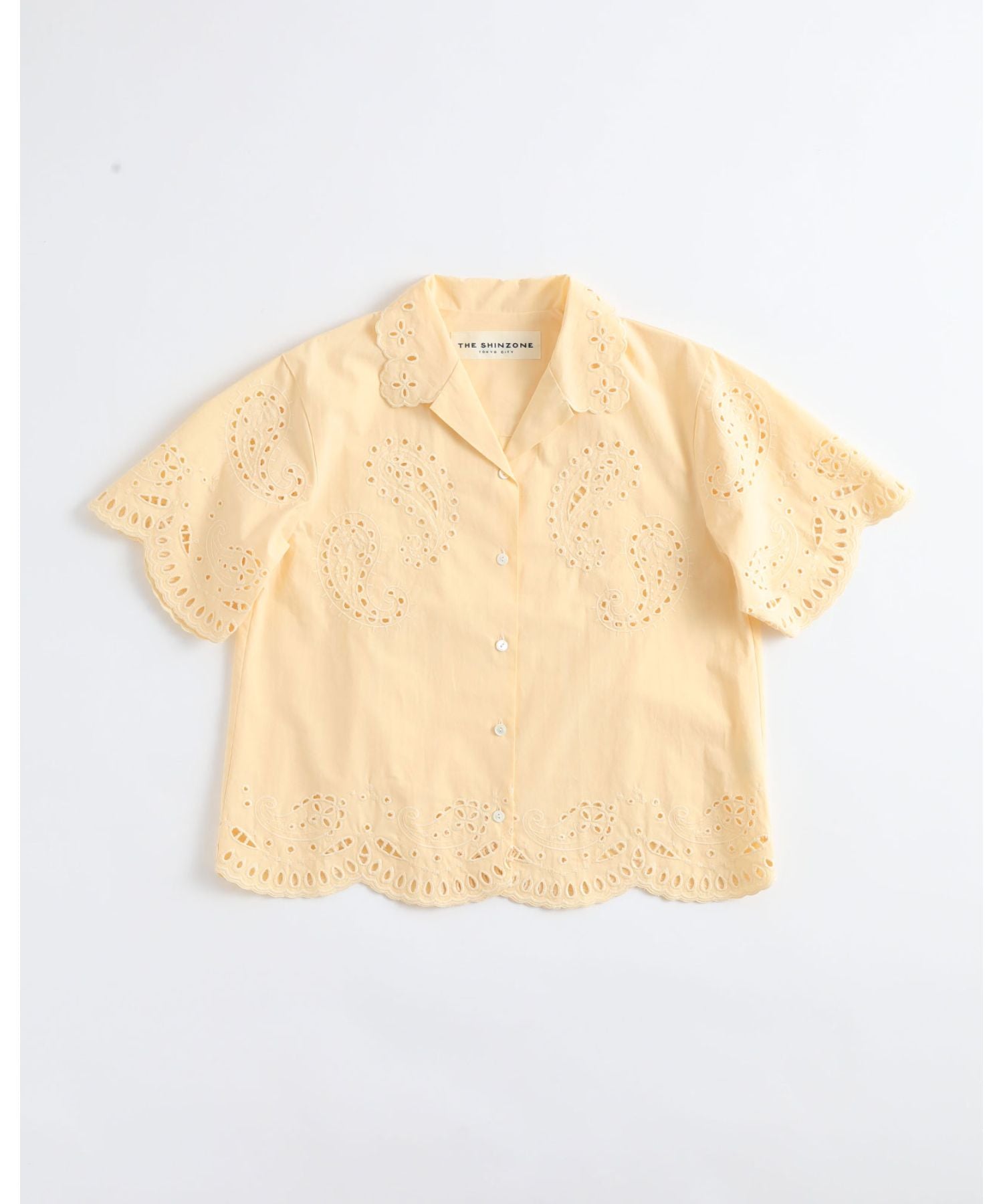 PAISLEY OPEN COLLAR SHIRT