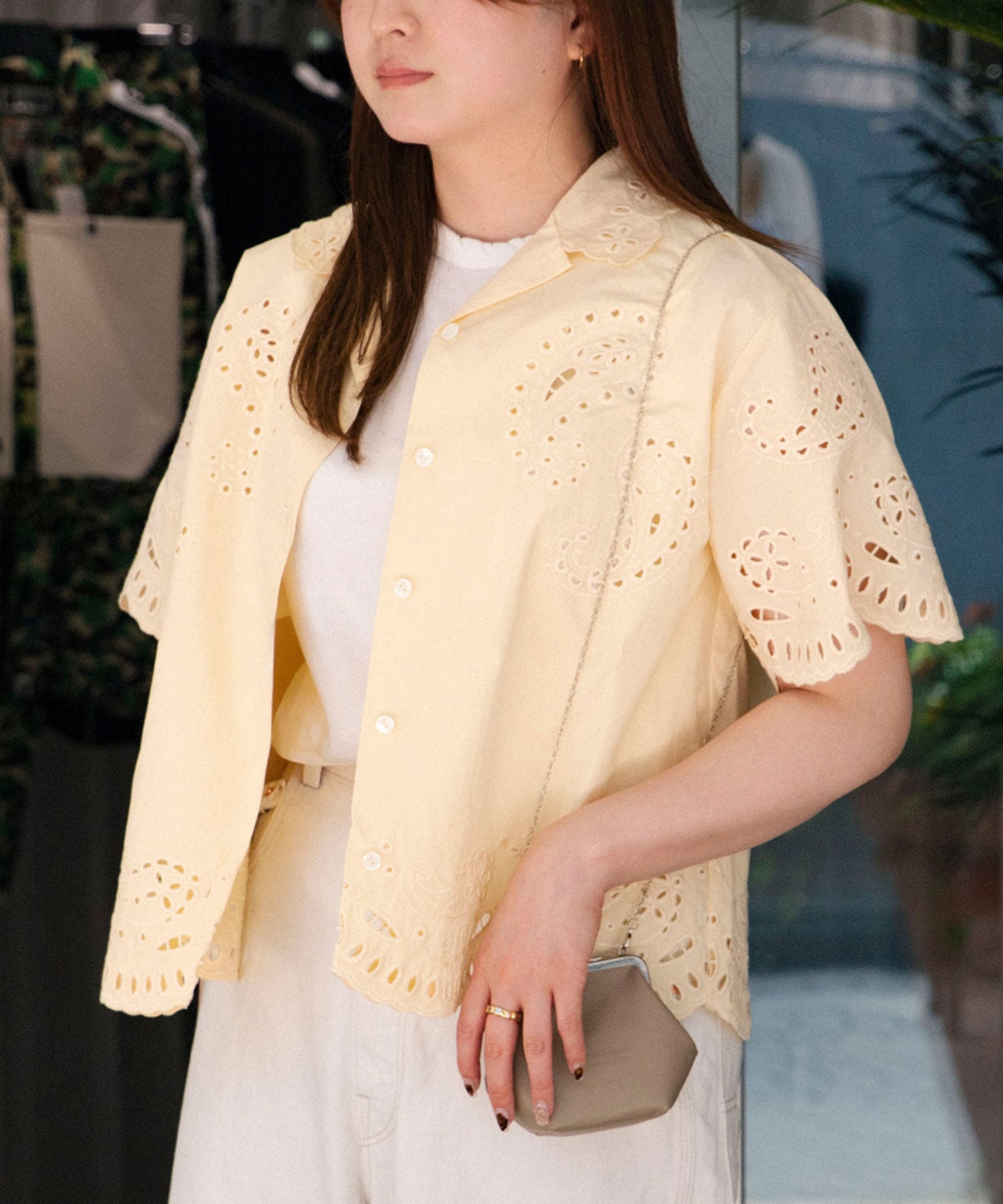 PAISLEY OPEN COLLAR SHIRT
