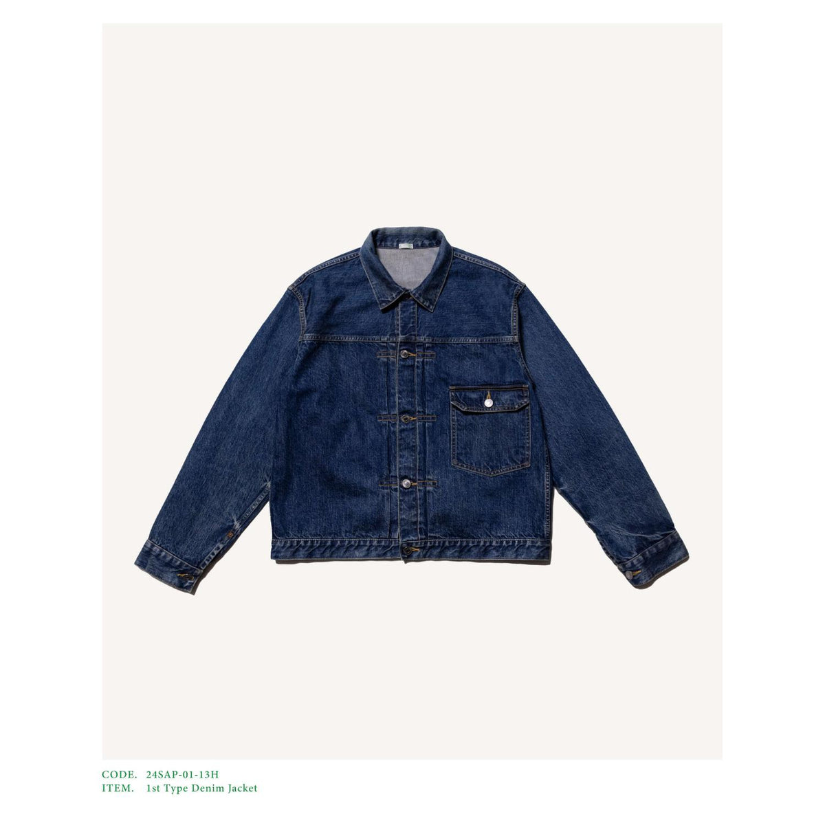 1st Type Denim Jacket - A.PRESSE (アプレッセ) - outer (アウター 