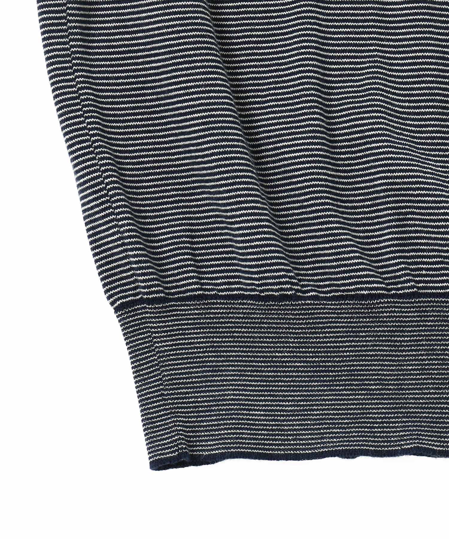 High Gauge L/S Striped Polo Shirts