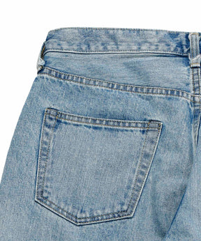 Washed Denim Pants