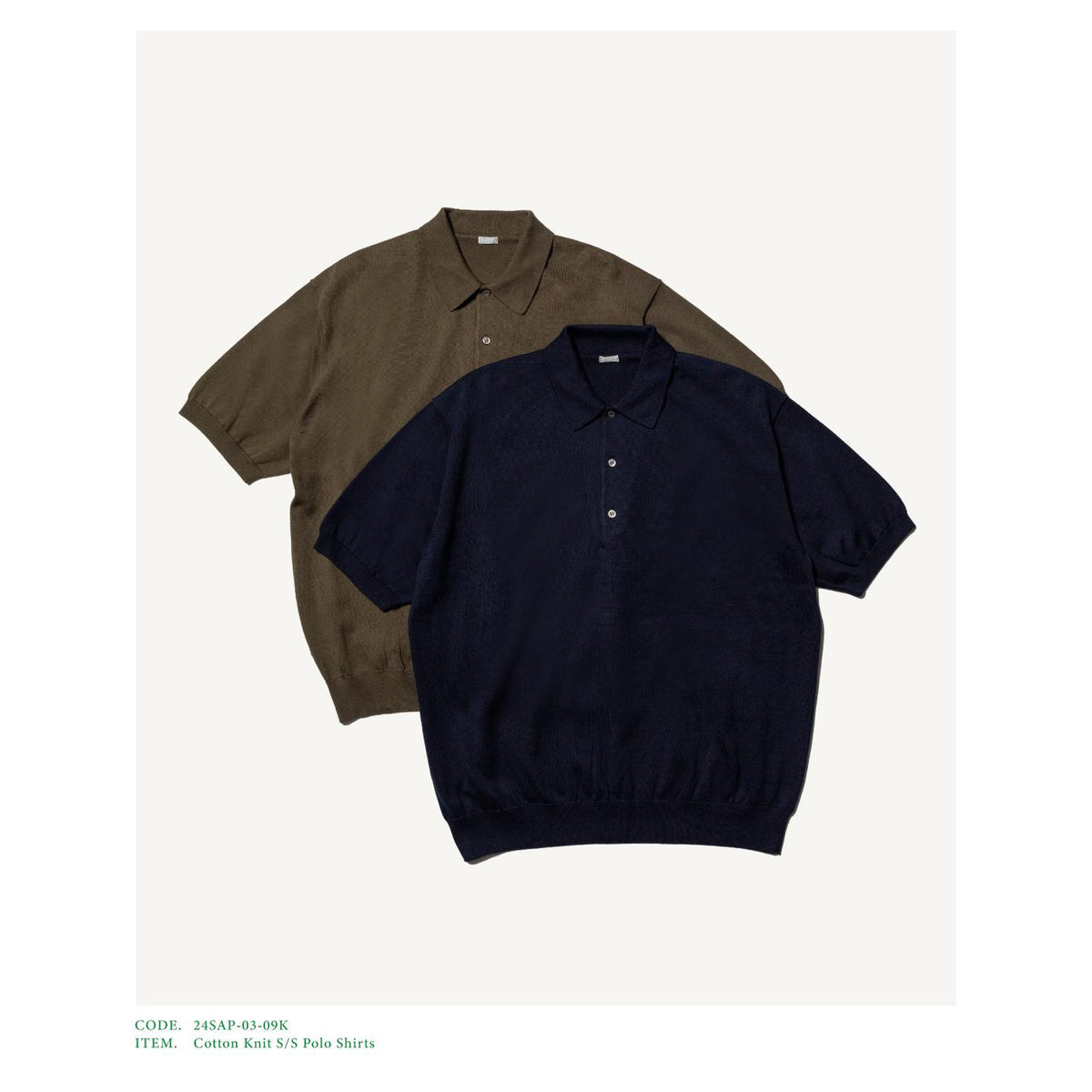 Cotton Knit S/S Polo Shirts - A.PRESSE (アプレッセ) - tops (トップス) | FIGURE  ONLINE (フィギュアオンライン) 【公式通販】