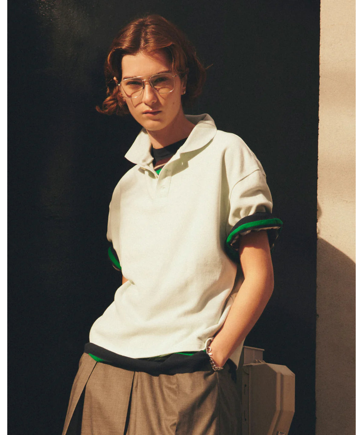 WIDE POLO SHIRT