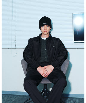 BOLD LOGO SINGLE BEANIE BLACK