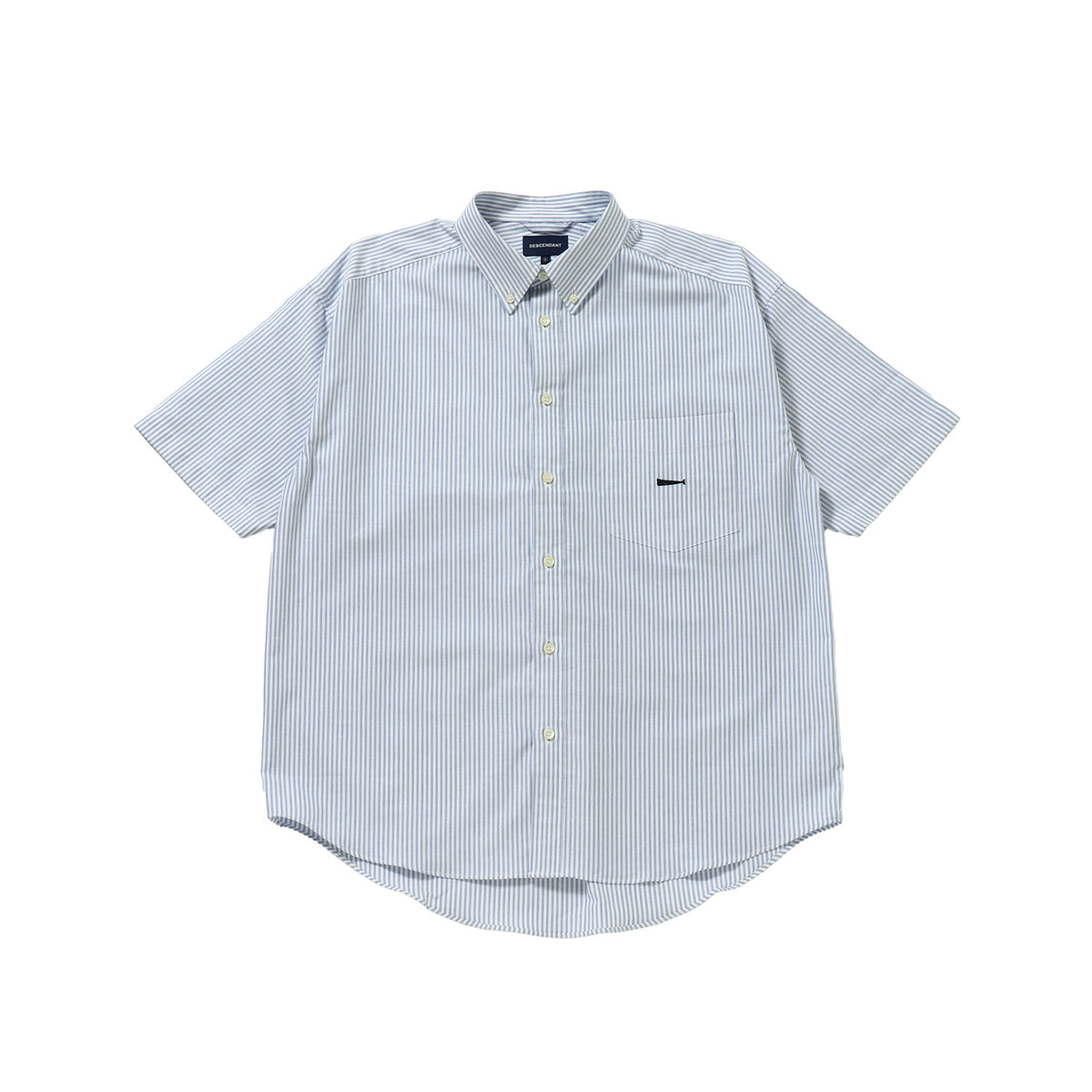 シャツ IONSEOUL Lizette Striped Denim Shirt Striped cotton shirt Azure poplin stripes white | Replay Jeans