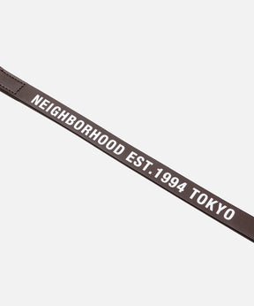 LEATHER DOG LEASH WIDE