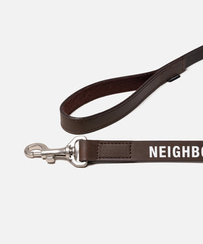 LEATHER DOG LEASH WIDE
