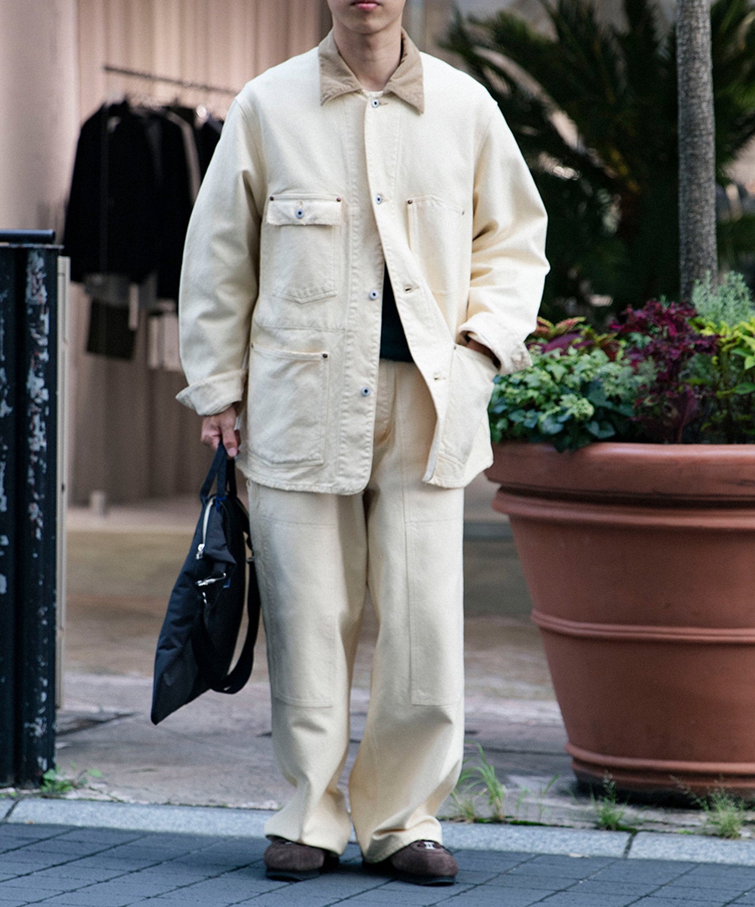 Vintage Silk Hemp Coverall Jacket