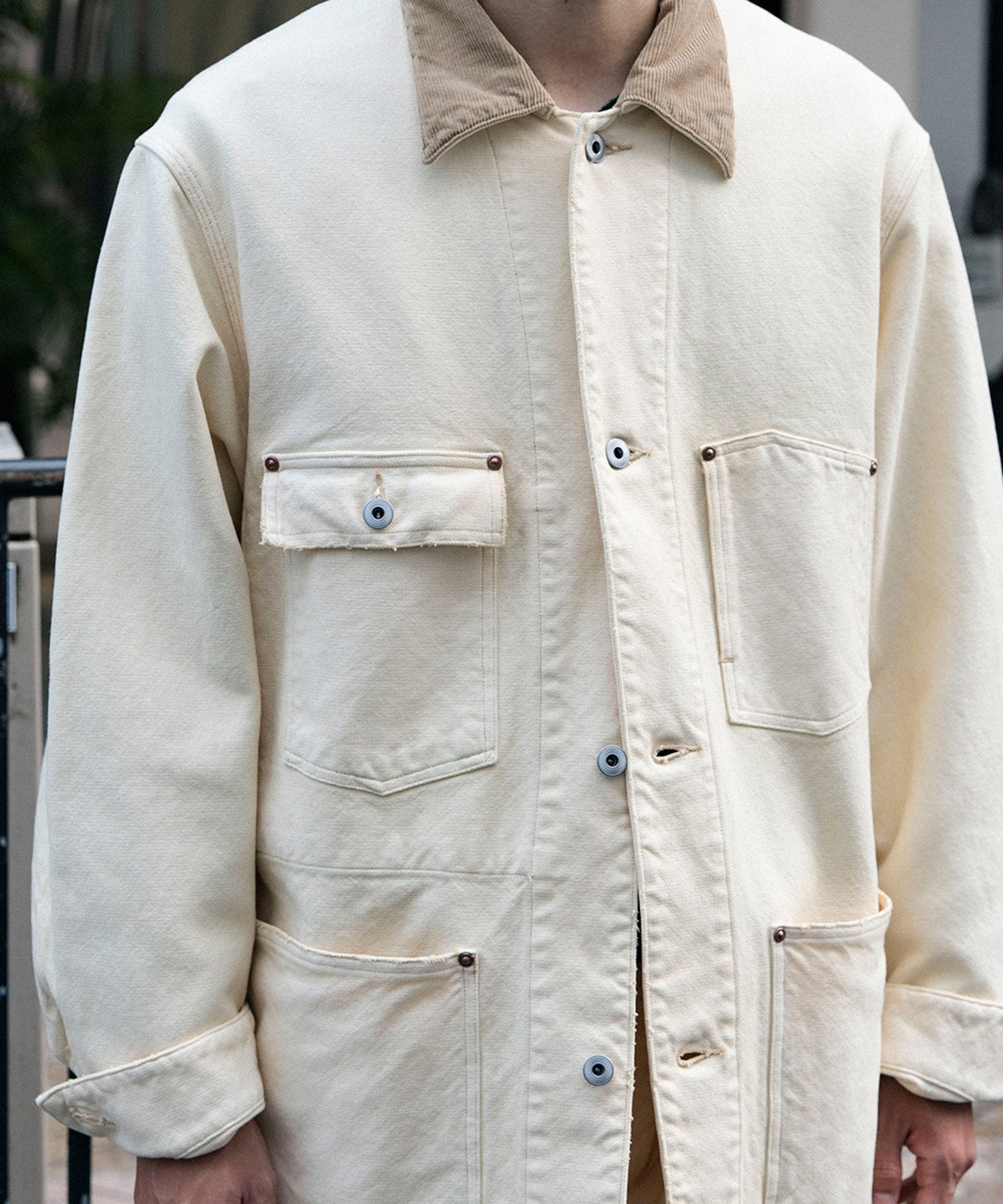 Vintage Silk Hemp Coverall Jacket
