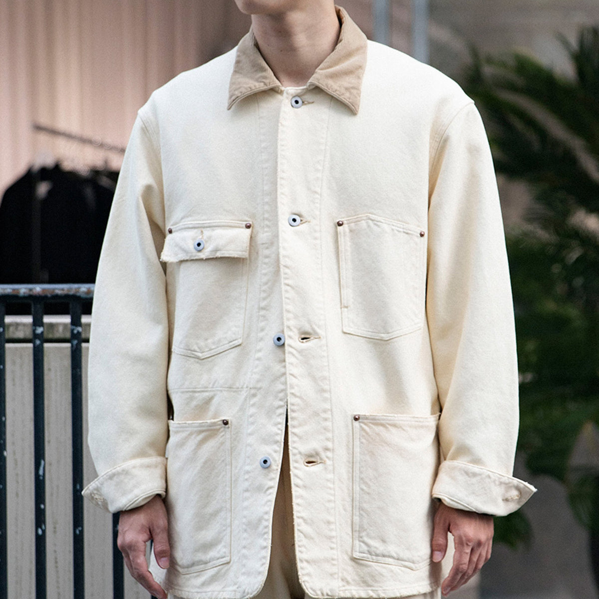 Vintage Silk Hemp Coverall Jacket - A.PRESSE (アプレッセ