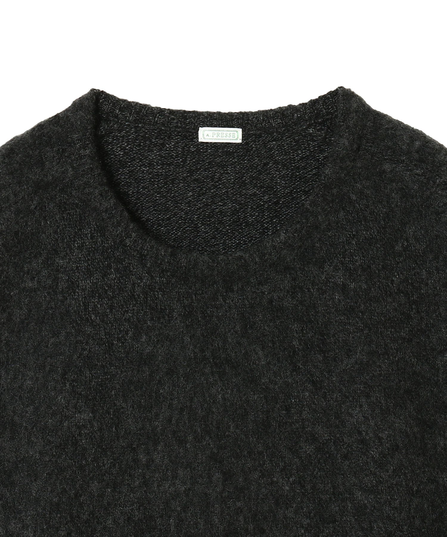 アプレッセ CashmereHighGauge CrewNeck Sweater A.PRESSE 24SS Cashmere High Gauge Crew Neck Sweater