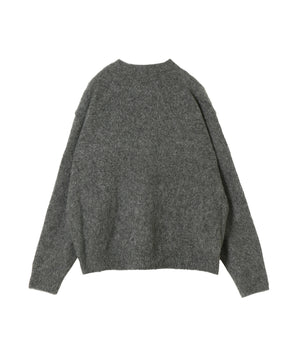 Cashmere Middle Gauge Henley Neck Sweater