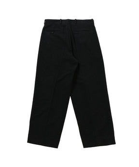 Silk Cashmere Tweed Wide Trousers