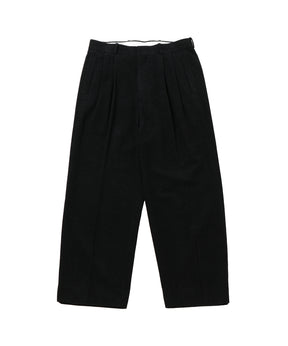 Silk Cashmere Tweed Wide Trousers