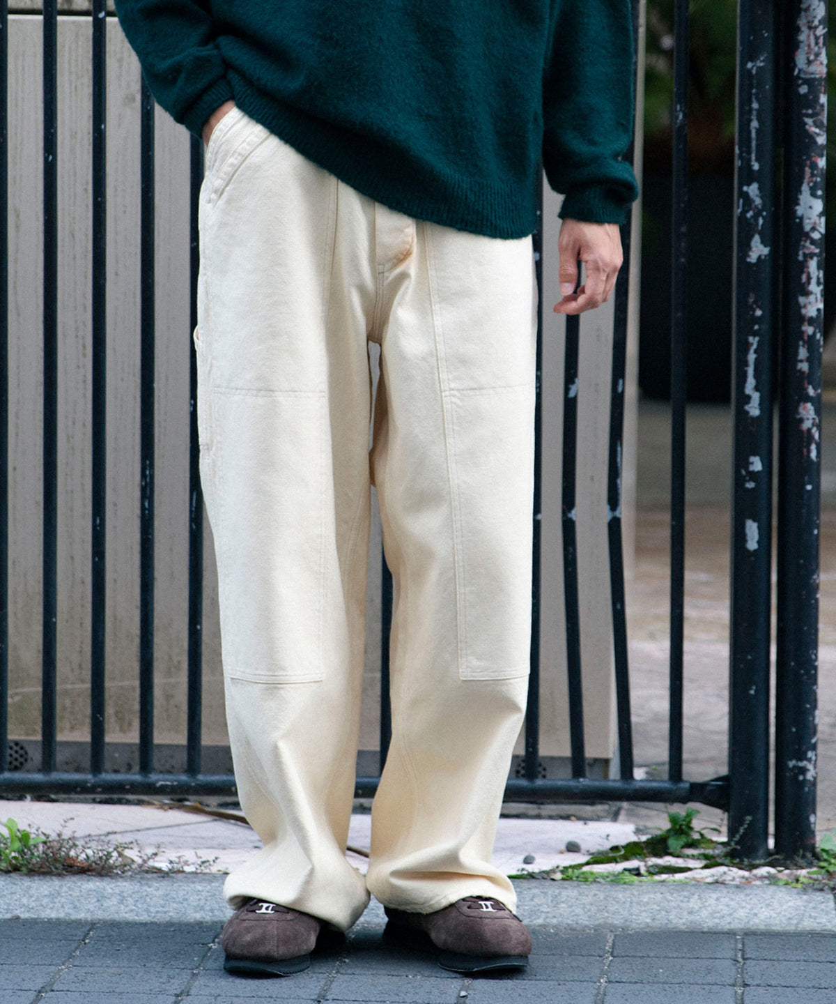 Vintage Silk Hemp Double Knee Pants
