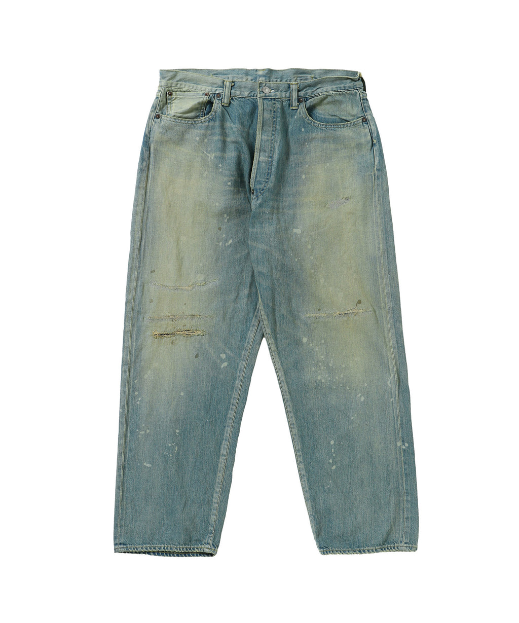 No.37 Washed Wide Denim Pants - A.PRESSE (アプレッセ) - bottom 