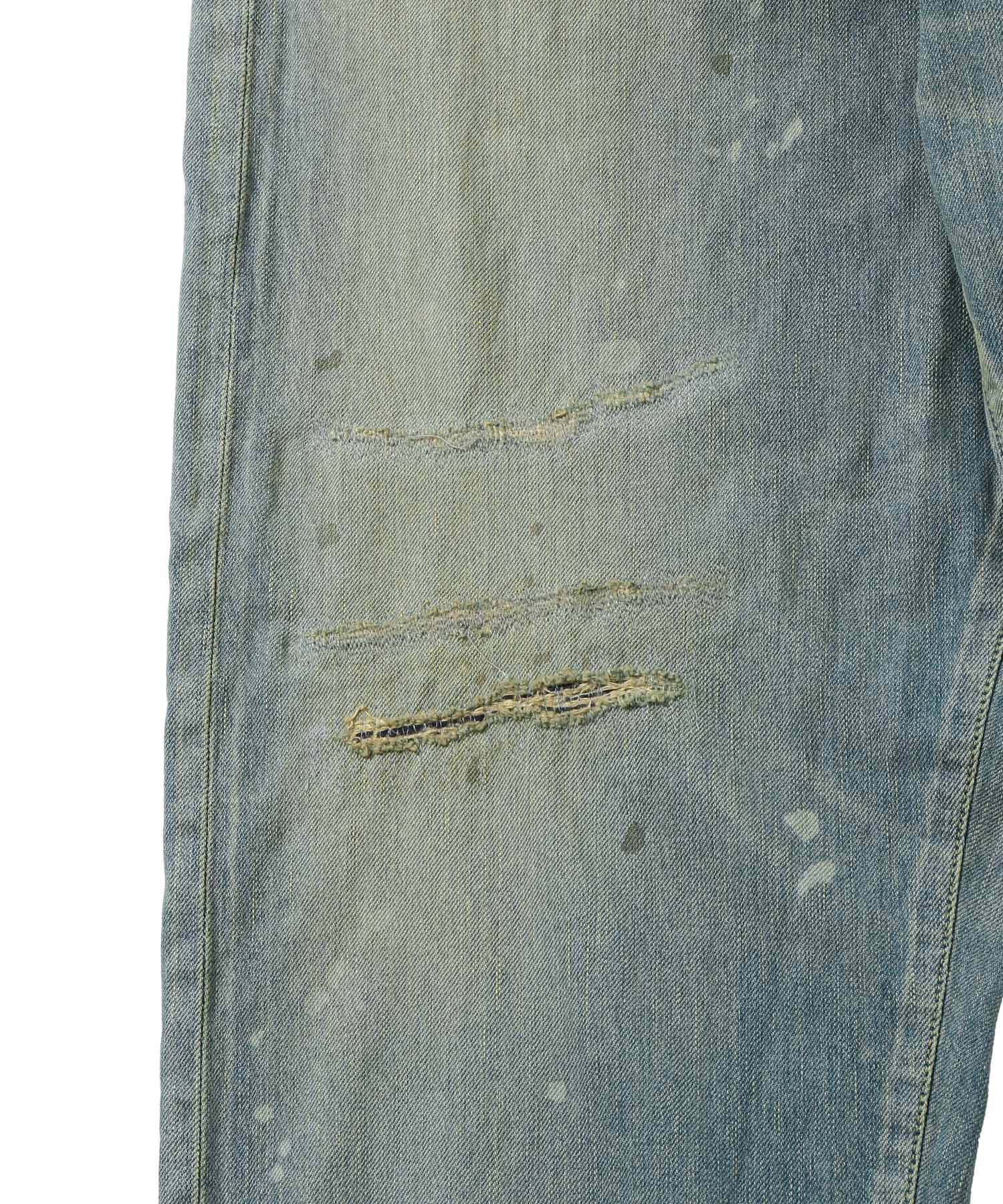 No.37 Washed Wide Denim Pants