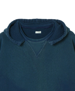 Vintage Attached Hood Sweat Parka