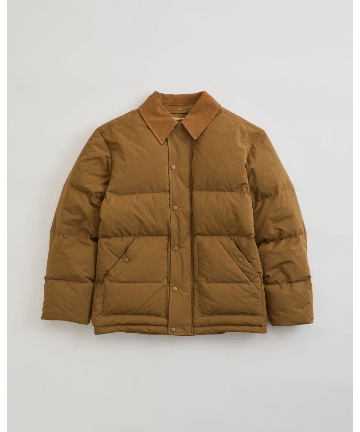 SUEDE COLLAR DOWN JACKET