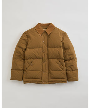 SUEDE COLLAR DOWN JACKET