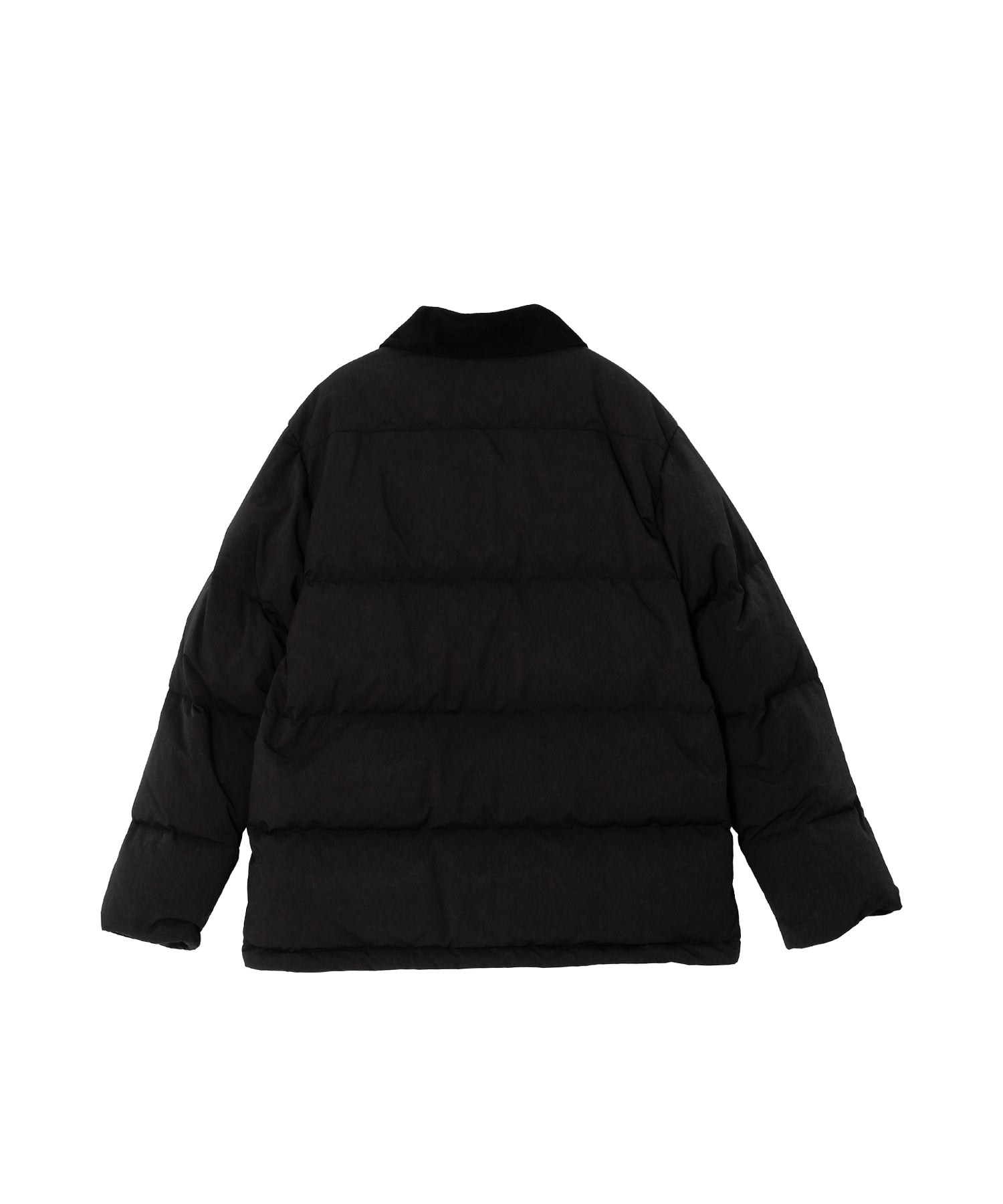 SUEDE COLLAR DOWN JACKET